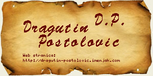 Dragutin Postolović vizit kartica